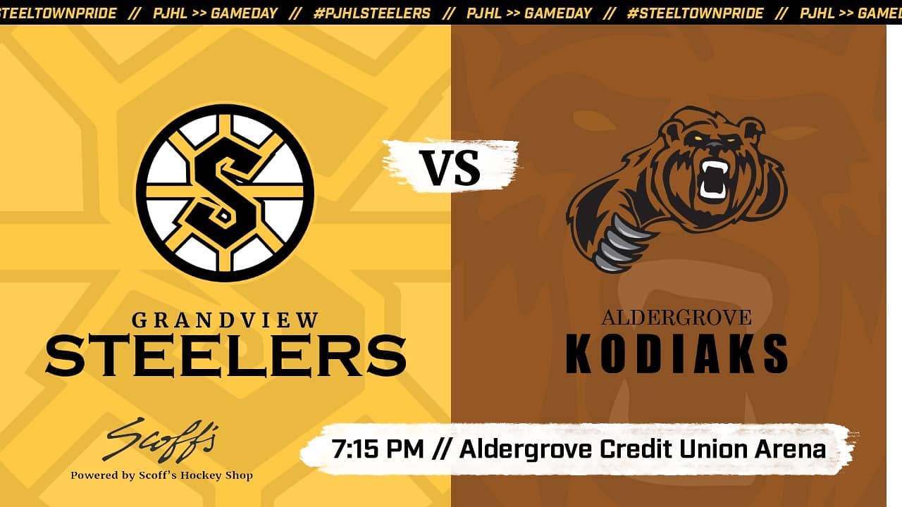 It's #GAMEDAY as the #PJHLSteelers visit the Aldergrove Kodiaks. 

PRO TIP from @AlaskaStParks If a bear is charging, almost all charges are "Bluff Charges". STAND YOUR GROUND. Wave your arms and speak in a loud low voice.