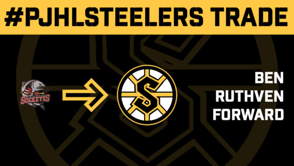 The Steelers acquire forward Ruthven from the Sockeyes